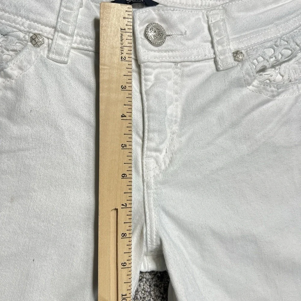 Silver Jeans Womens 31 White Suki Mid Capri 25